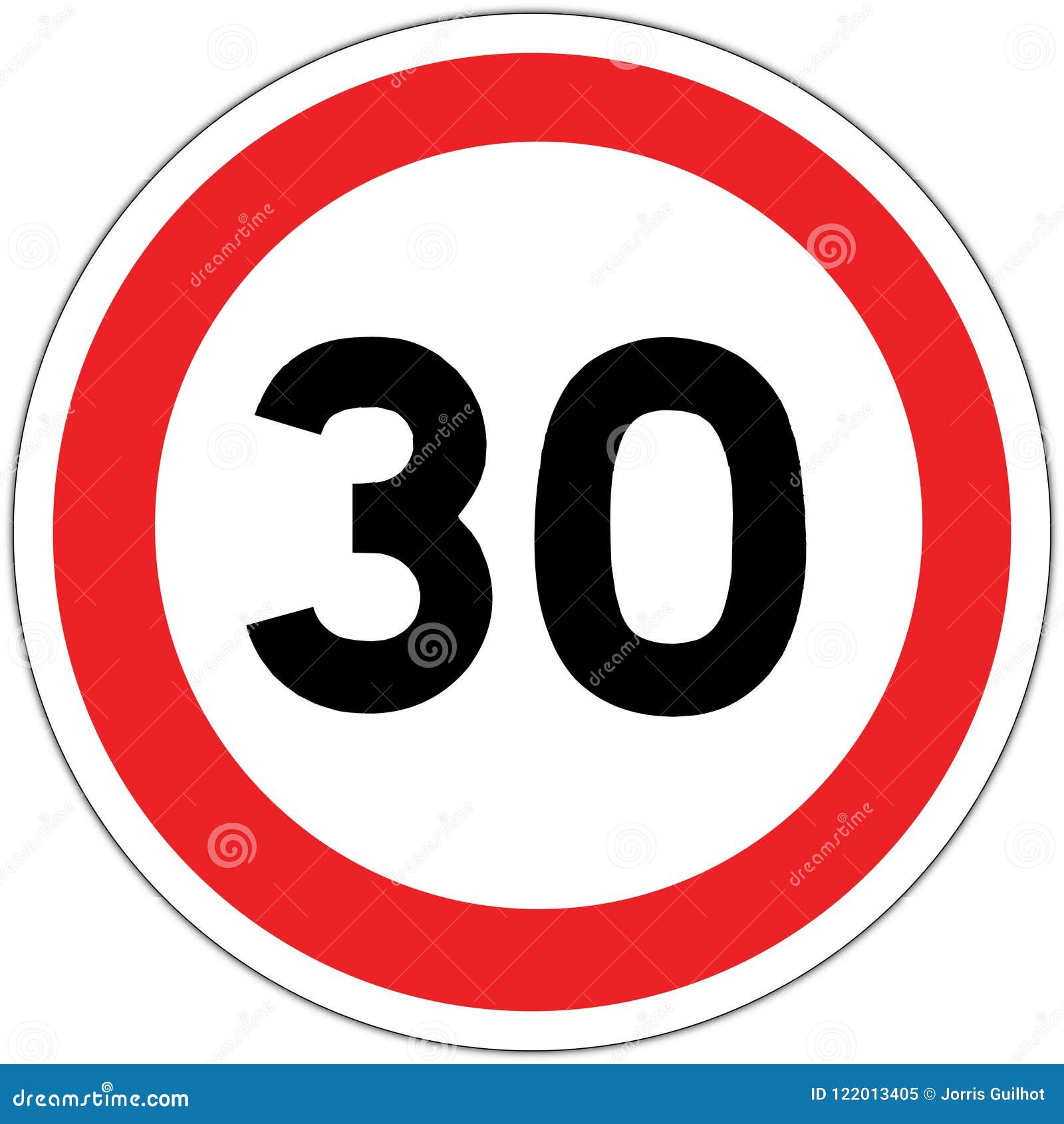 panneau de signalisation routier en france: limitation ÃÂ  30 km/h
